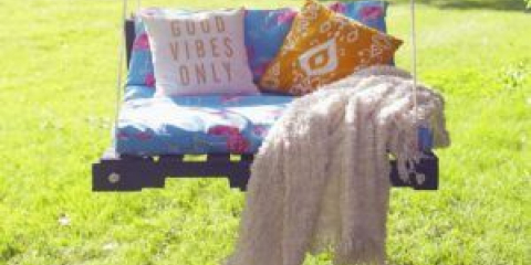 Jak si vyrobit houpačku pro kutily z palet na jejich letní chatě